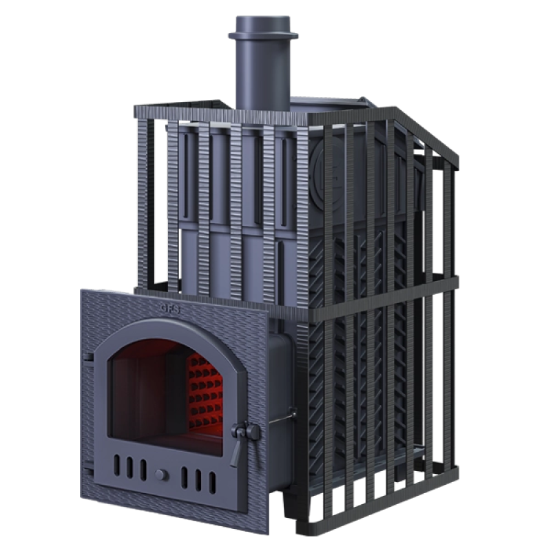 Sobă de saună pe lemne GEFEST - GFS ZK Uragan 45 (M) în grilă