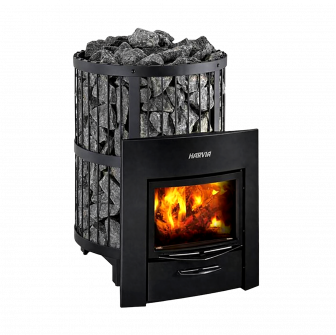 Sobă de saună pe lemne - HARVIA Legend 240 Duo, neagră