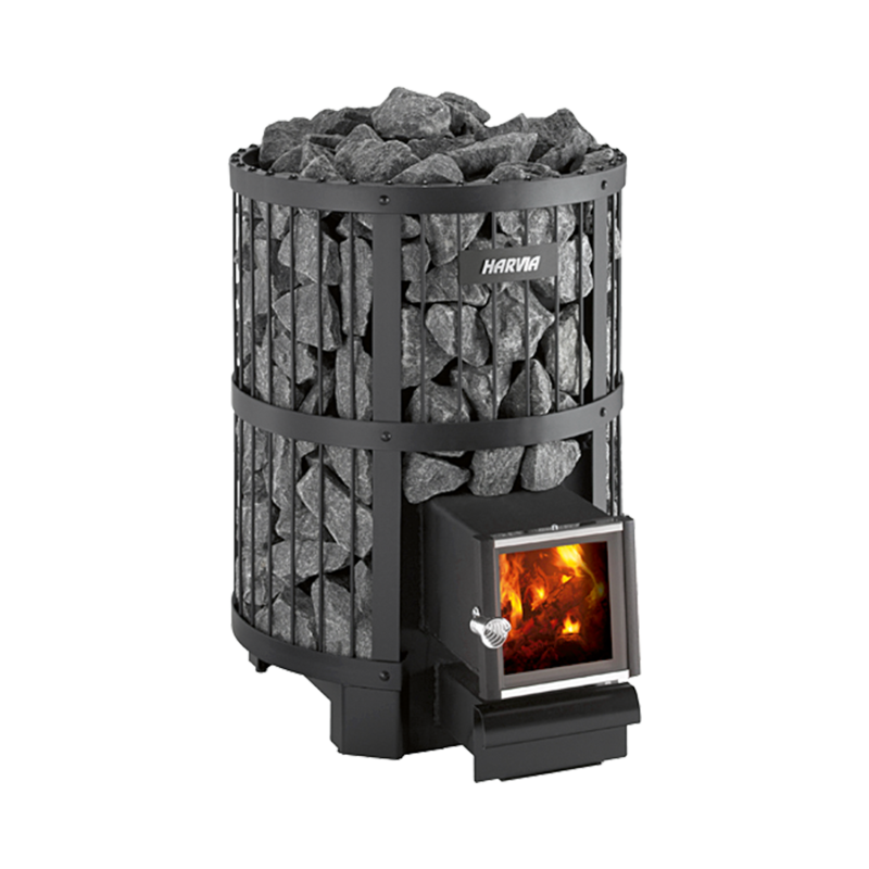 Sobă de saună pe lemne - HARVIA Legend 240 SL BimSchV2, neagră