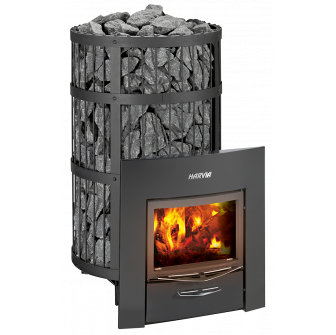 Sobă de saună pe lemne - HARVIA Legend 300 Duo, neagră