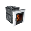 Incalzitor de sauna pe lemne - NOVA PANORAMA 18 cu retea - 0
