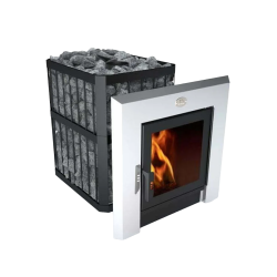 Incalzitor de sauna pe lemne - NOVA PANORAMA 26 cu retea 