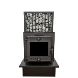 Soba sauna pe lemne - SUMMIT MANASLU cu cutie de abur si plasa 