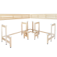 Bănci modulare pentru saună cu design „Colț de soare” 1823 × 2146 mm