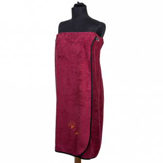 Șorț saună pentru femei - BURGUNDY