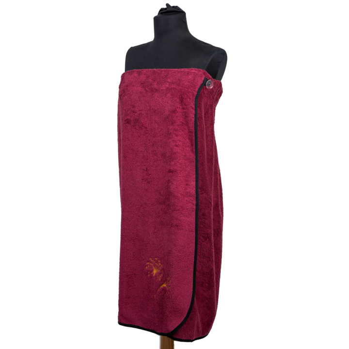 Șorț saună pentru femei - BURGUNDY