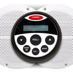 Set centru muzical, rezistent la apa cu doua difuzoare 