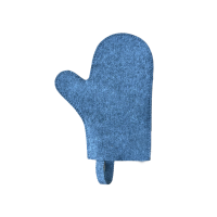 Mănușă pentru saună, gri