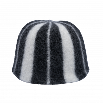 Pălărie de saună - dungi, alb, negru