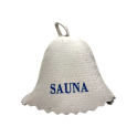 Pălărie de saună - SAUNA, cu litere albastre - 0