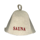 Pălărie de saună - Saună, cu litere roșii