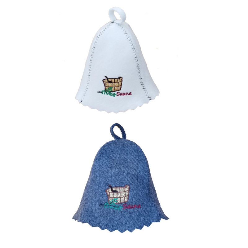 Palarie sauna - SAUNA cu galeata si oala aurie