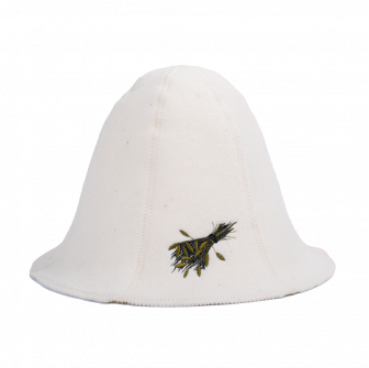 Palarie sauna - SAUNA WHISK, alba