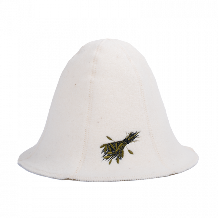 Palarie sauna - SAUNA WHISK, alba