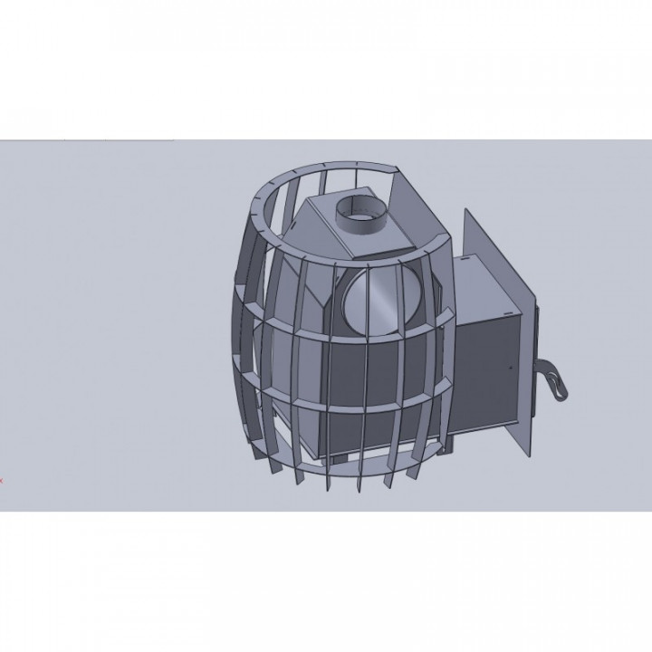 Soba sauna pe lemne - TEPLODAR BARREL 16 cu usa din sticla