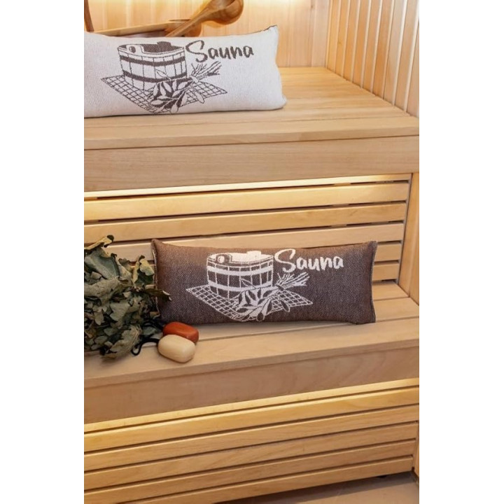 Pernă de saună, maro