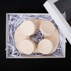 Perna sauna pentru sauna, in cutie cadou, lemn de aspen 