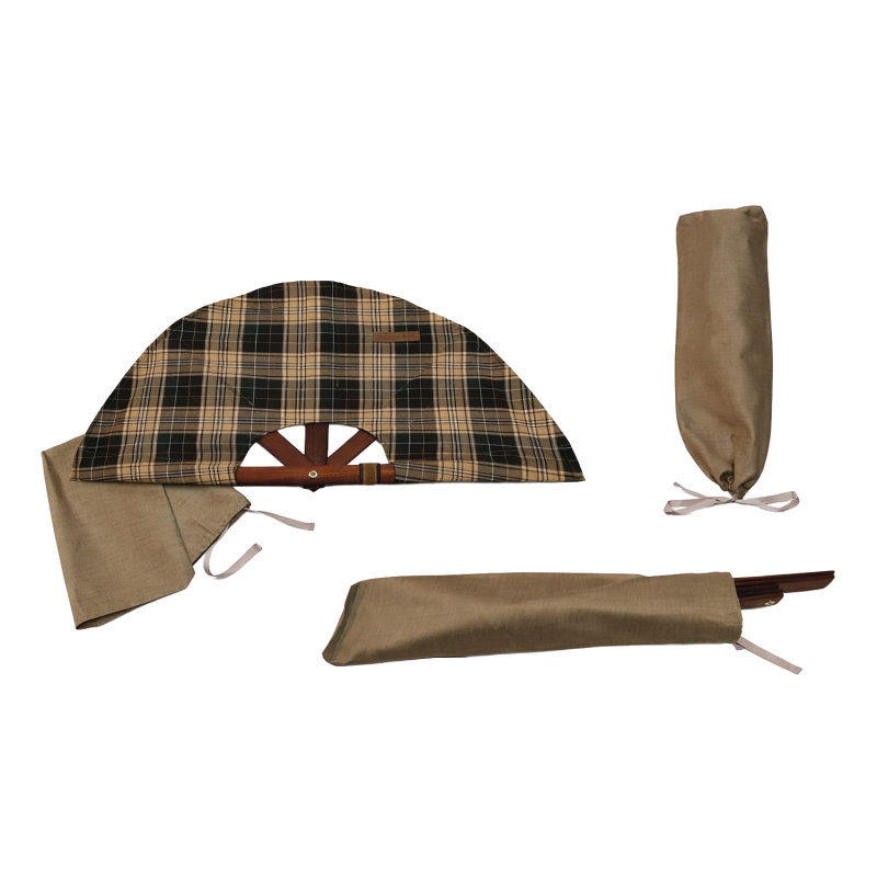 Ventilator de saună, material în carouri închise la culoare