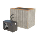 Cada de baie cu apă rece Kirami Premium NordicIce S cu pompă de căldură Dualex, 500 l - 0