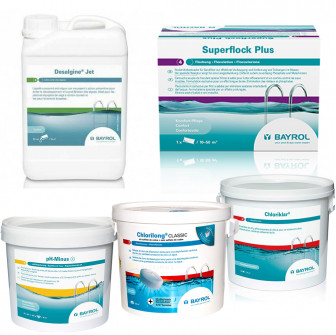 Kit de întreținere cu clor, pentru piscine cu filtru mare