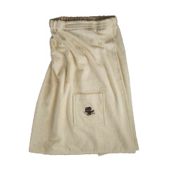 Șorț de saună pentru bărbați de culoare deschisă, bumbac 