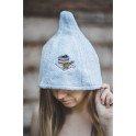 Palarie sauna din bumbac - ALBASTRU DESCHIS - 2