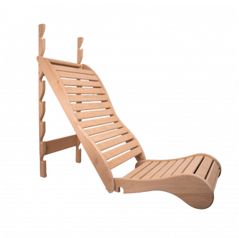 Bunk de relaxare pentru saună, arin negru