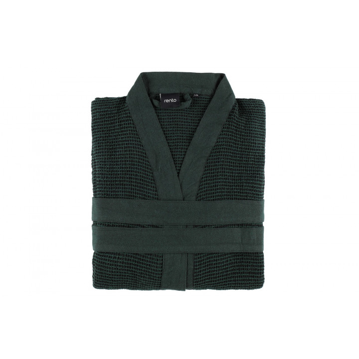 Halat de baie în cutie cadou, RENTO KENNO S/M, verde închis