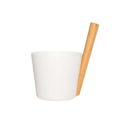 Găleată din aluminiu cu mâner - RENTO, alb 