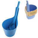 Set găleți și oale multicolore RENTO bioplastic 5 l - 1