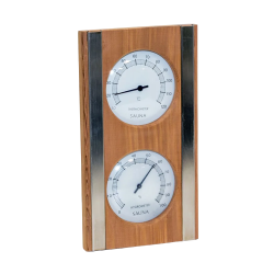 Termohigrometru SAUFLEX, cedru, culoare albă 
