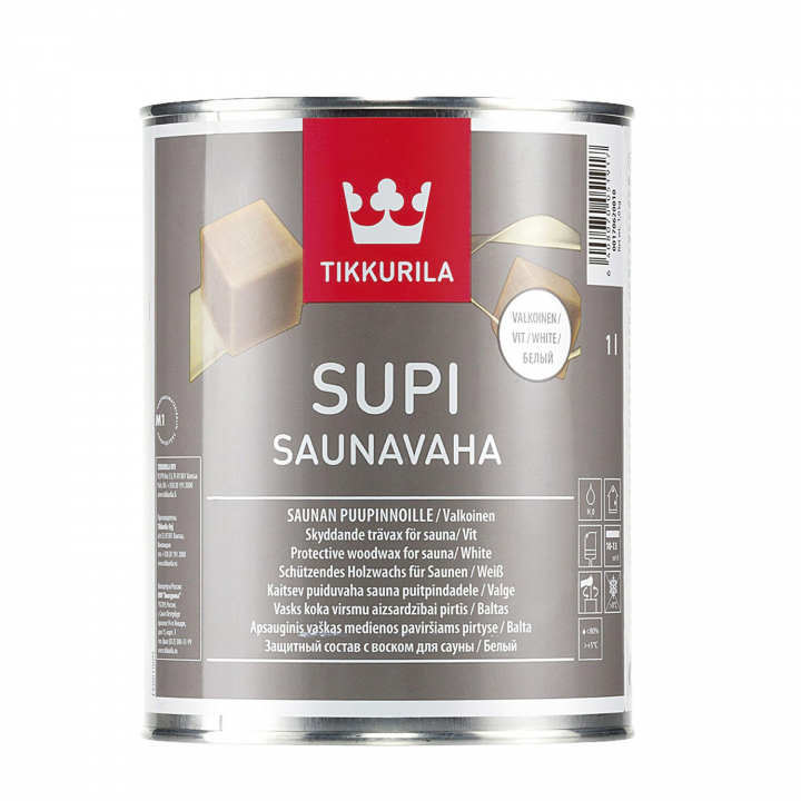 Tikkurila Supi Saunavaha 1 l , alb