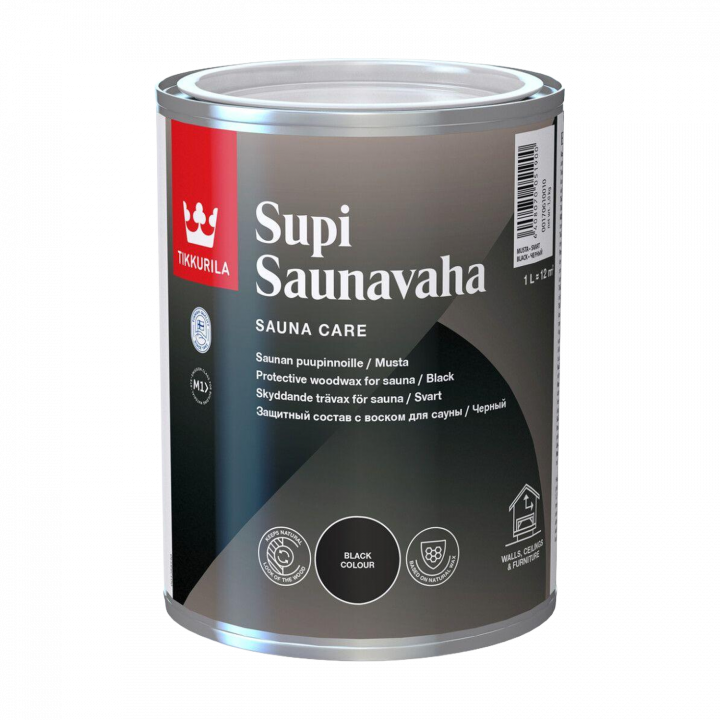 Tikkurila Supi Saunavaha 1 l , negru