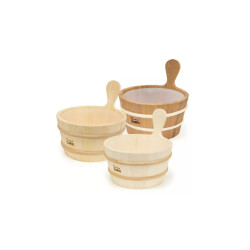 Găleată din lemn SAWO cu mâner de lemn 4 l 