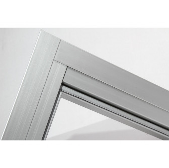 Set de finisaje din aluminiu Harvia pentru uși de sticlă 7 × 19–21, gri