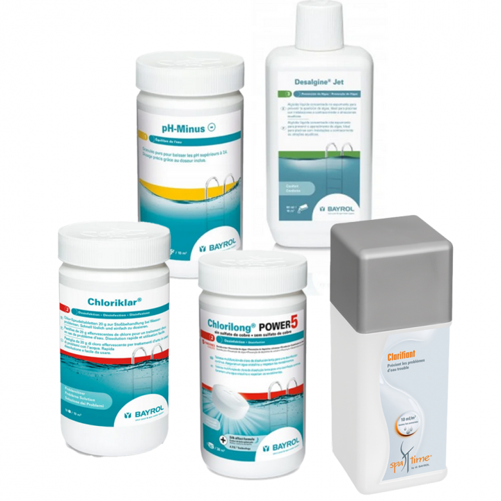 Kit de întreținere pentru jacuzzi sau spa, cu clor