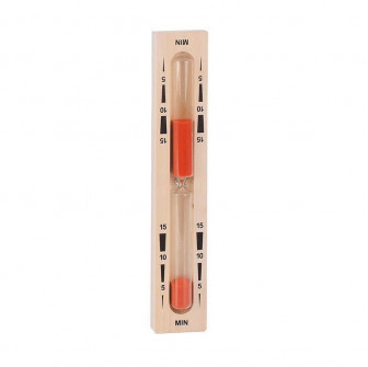 Clepsidra pentru sauna - 15 min, rosu 55x320x35 mm