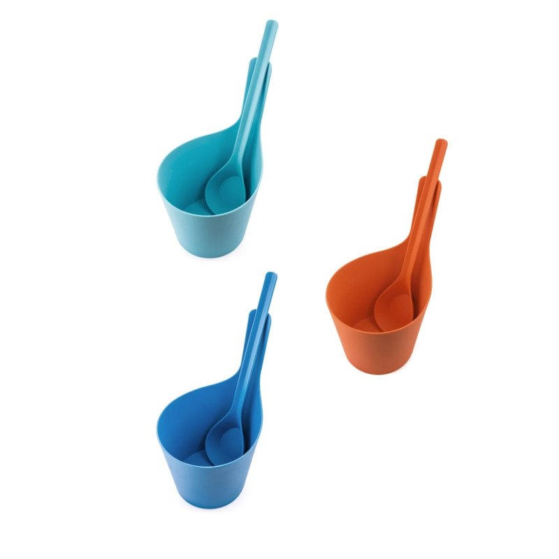 Set găleți și oale multicolore RENTO bioplastic 5 l