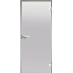Ușă din sticlă HARVIA, cadru aluminiu 7 x 21, încuiată
