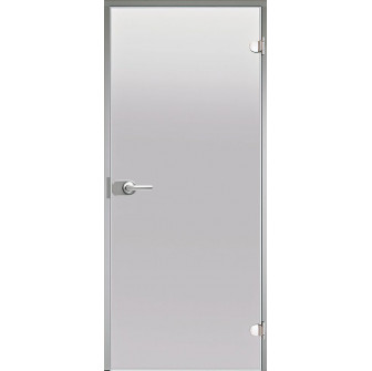 Ușă de sticlă HARVIA, ramă din aluminiu 9 x 21, cu încuietoare