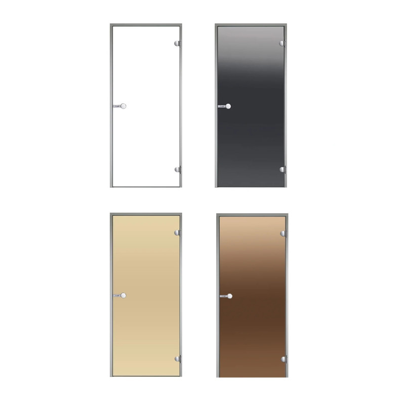 Uși de sticlă HARVIA pentru camere de aburi, saună 9x19