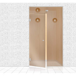 Perete din sticlă pentru saună, AD TYPE 12  Perete din sticlă pentru saună, AD TYPE 12