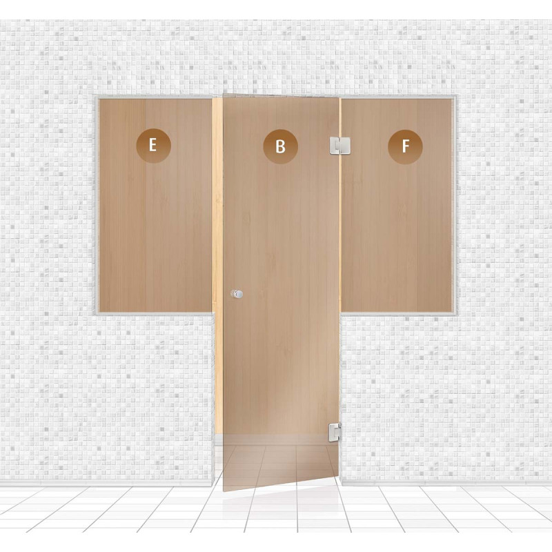 Perete din sticlă pentru saună, AD TYPE 3