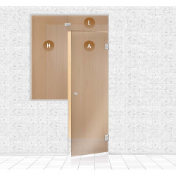 Perete din sticlă pentru saună, AD TYPE 4  Perete din sticlă pentru saună, AD TYPE 4