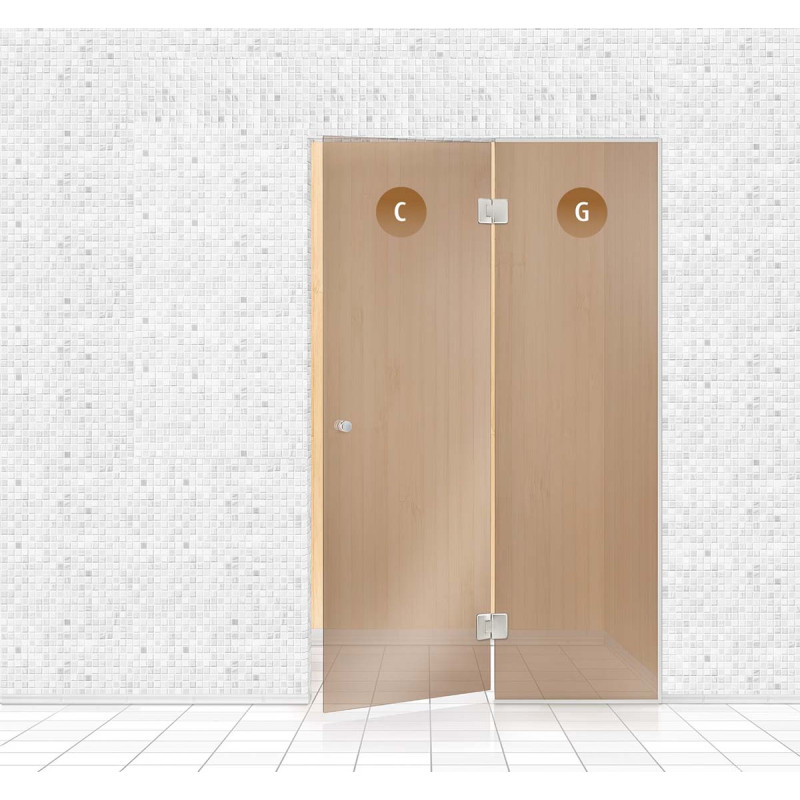 Perete din sticlă pentru saună, AD TYPE 5