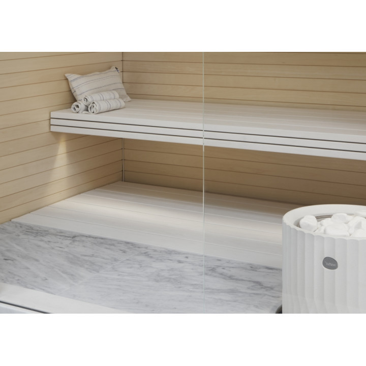 Soba sauna TULIKIVI RIITE, alba, fara panou de comanda