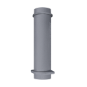 Coș de fum din fontă superioară pentru sobe GEFEST 115/500mm - 0