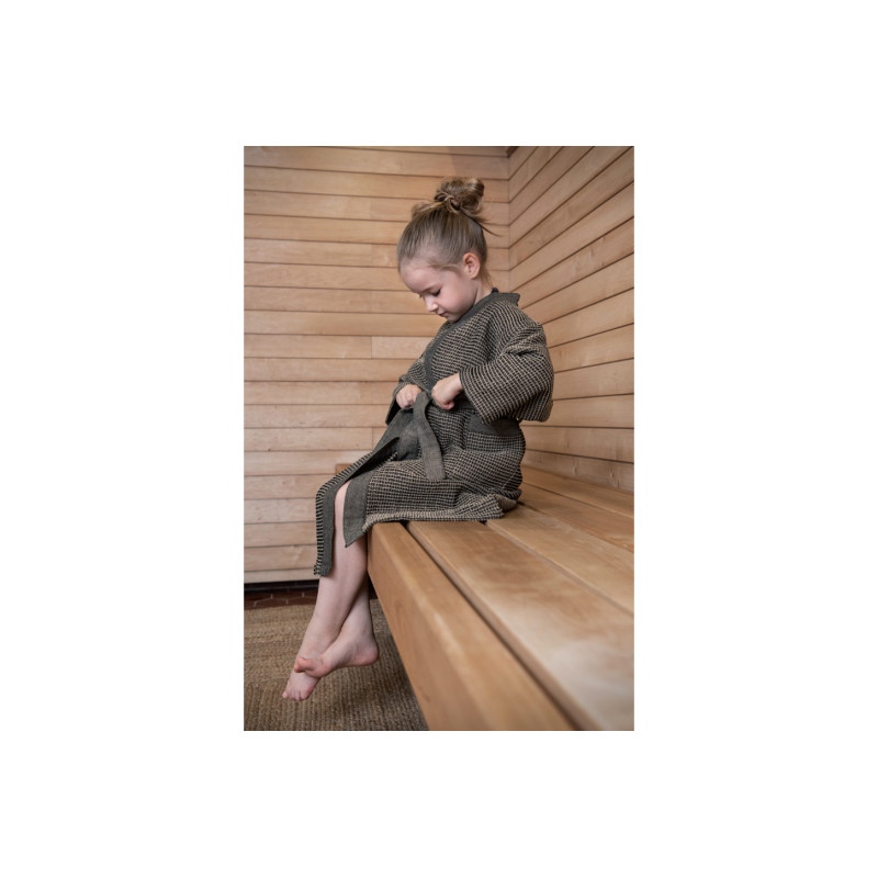 Halat de baie pentru copii - RENTO KENNO, maro