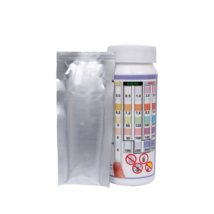 Benzi de testare a apei Easy-Dip 3 în 1, testare pH/CL/BR/alcalinitate, 50 buc