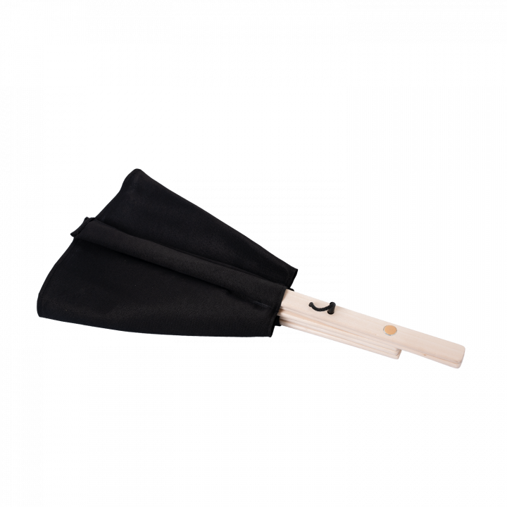 Ventilator de saună din material textil, negru